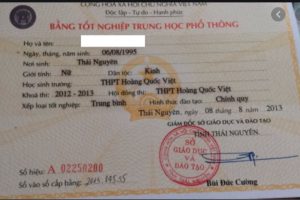 làm bằng cấp tại Thái Nguyên