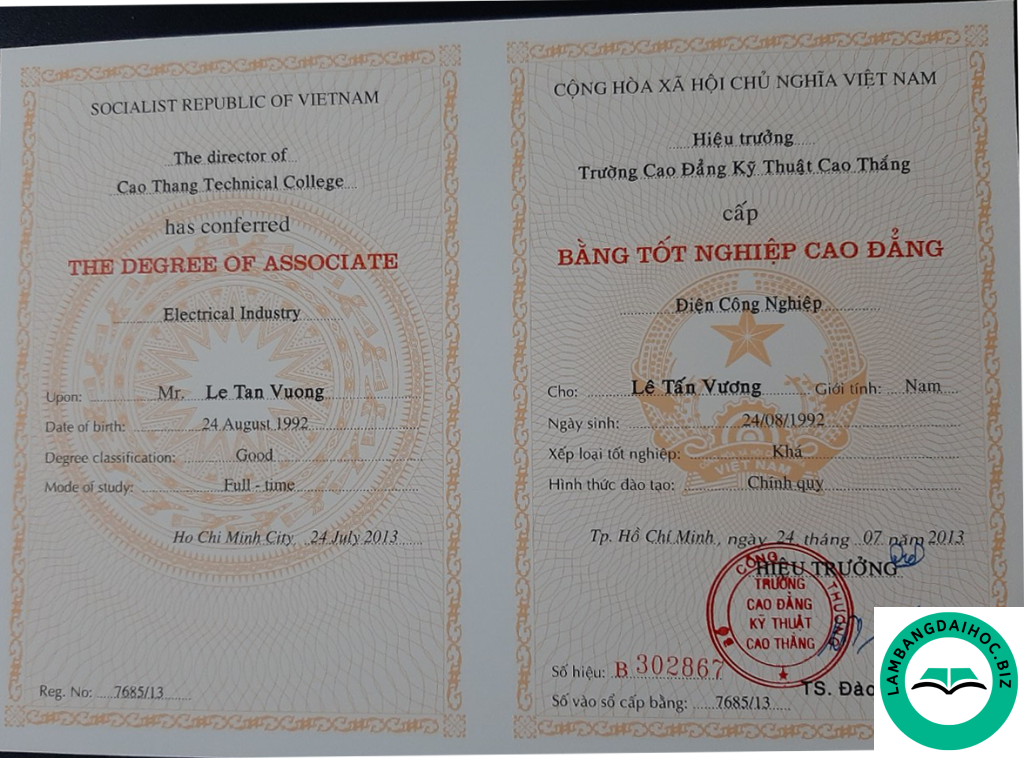 Làm bằng cao đẳng